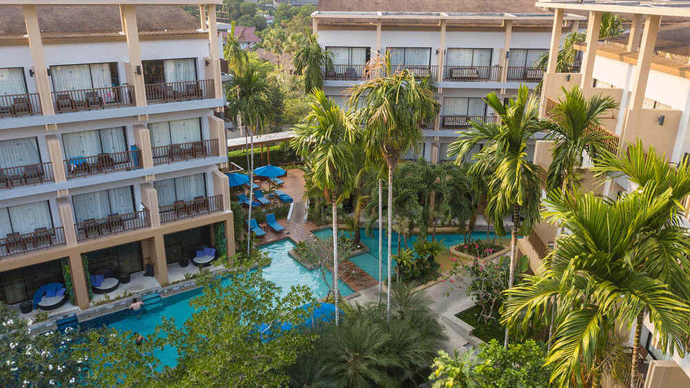 An aerial view of Deevana Plaza Krabi Aonang