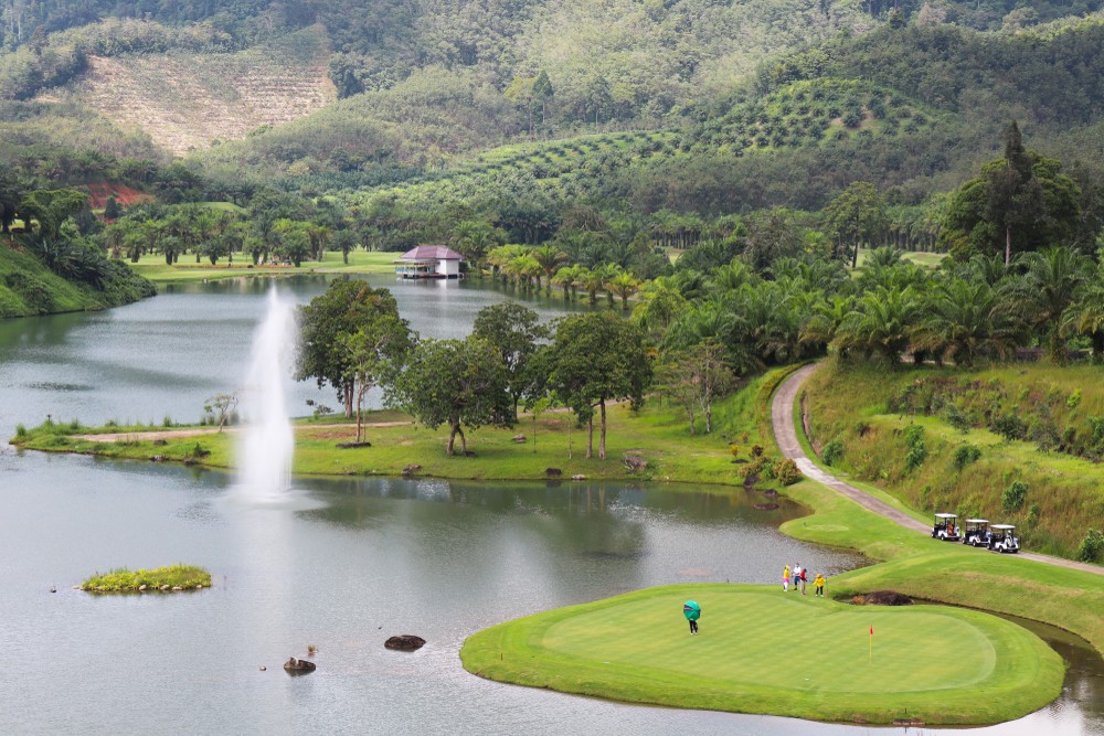 A golf course in Krabi