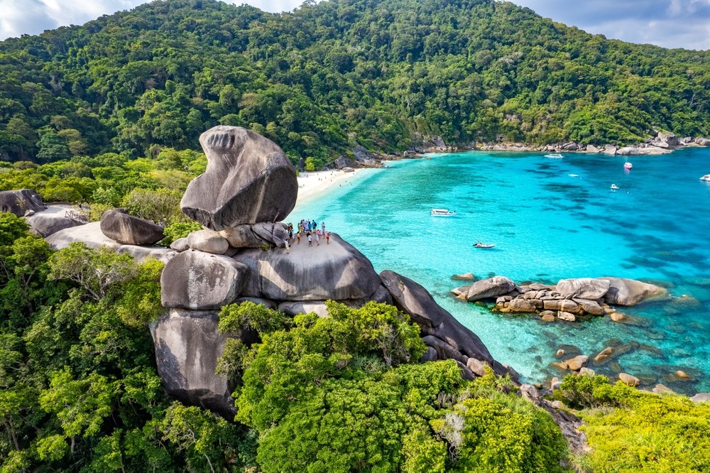 Aerial view of the beautiful Koh Similan islands Aerial view of the beautiful Koh Similan islands